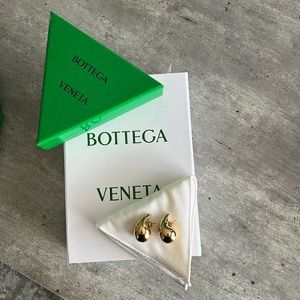 Bottega Veneta Gold Drop Earrings